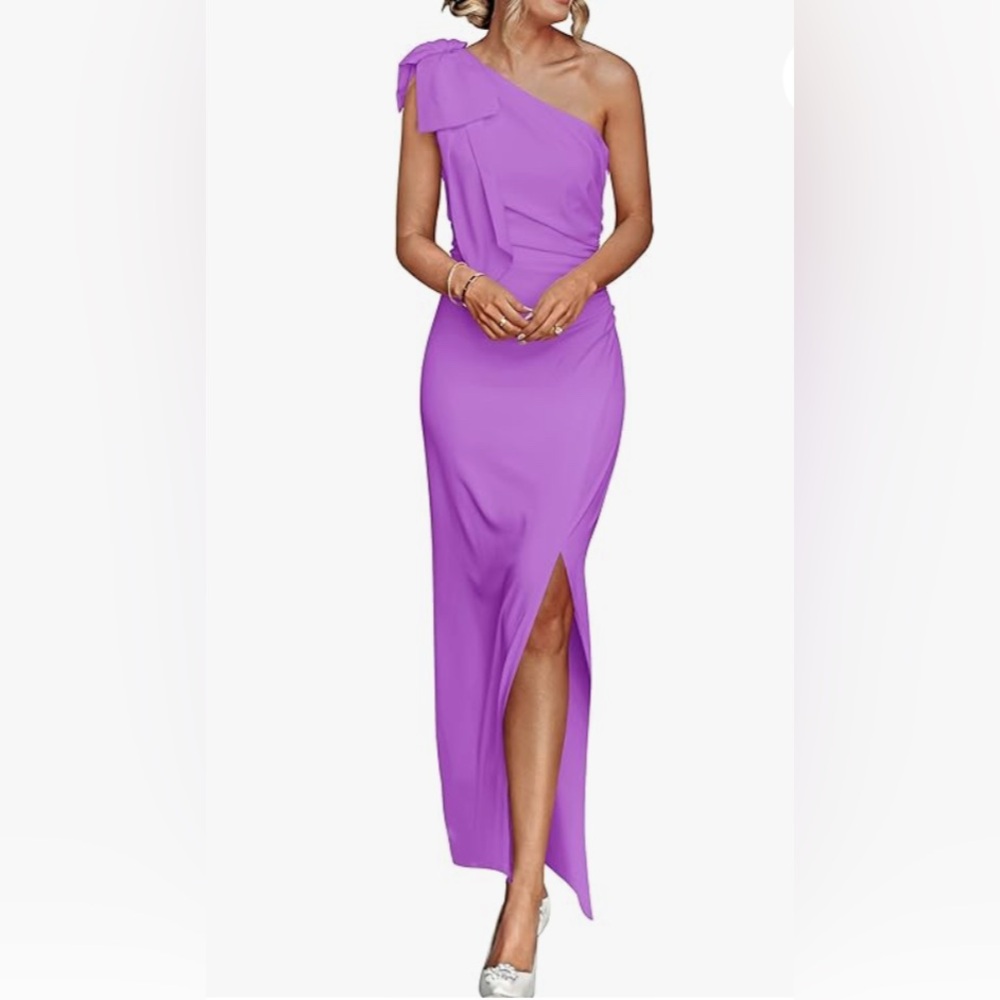 PRETTYGARDEN One Shoulder Long Formal Dress